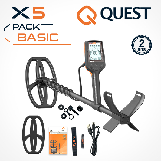 Quest X5 IDMaxx : le détecteur de métaux pour débuter